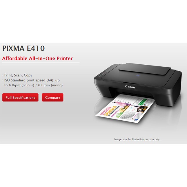PRINTER CANON PIXMA E410