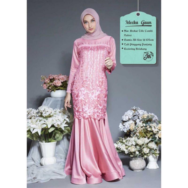 GAMIS DUYUNG VELVET MIX TILE BORDIL 3D