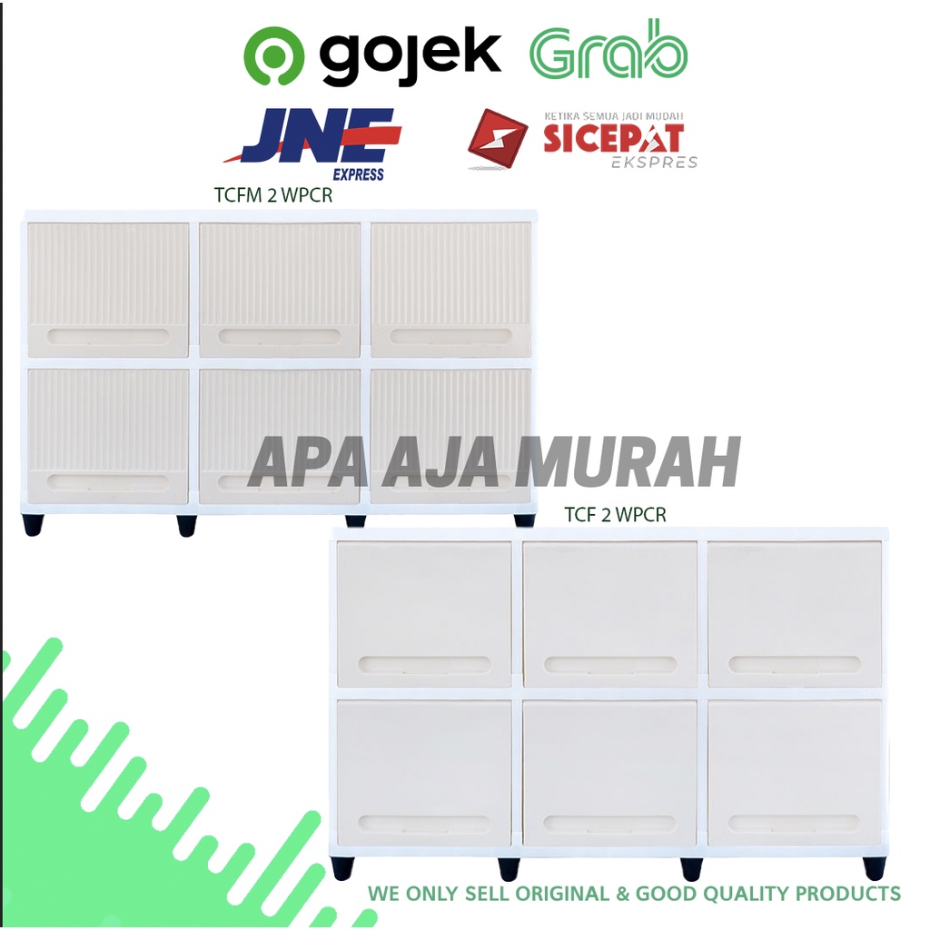Club Flip Rattan 2 Susun / LEMARI PLASTIK 2 SUSUN CLUB FLIP MURAH /LEMARI JUMBO MURAH TCFR / TRIPLE 