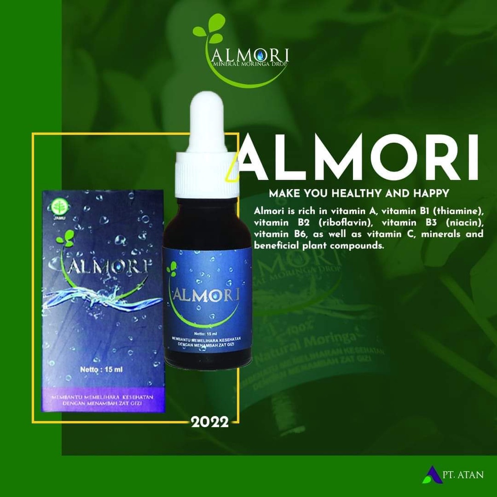 

ALMORI ALKALI MINERAL MORINGA DROP - ISI 1 Box