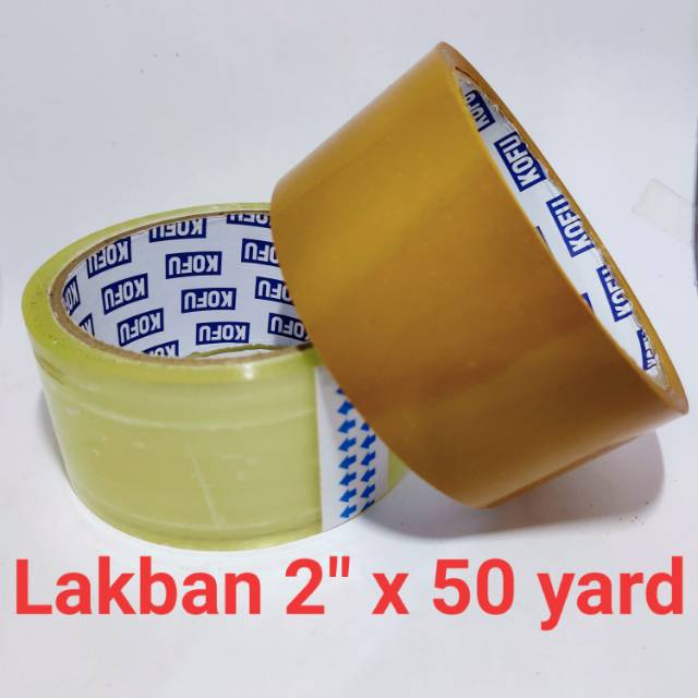 

Lakban isolasi solatip bening dan coklat perekat opp tape bening coklat