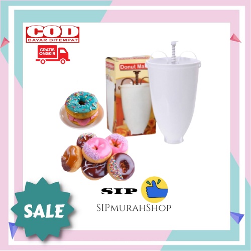 Alat Pembuat Adonan Donat Kue Bulat Cetakan DIY Drop Donut Maker Tool Dapur Memasak Cake / Alat Pembuat Adonan Cetak Donat - Donat Maker Tool - Cetakan Donat Tinggal Tekan Jadi Bulat