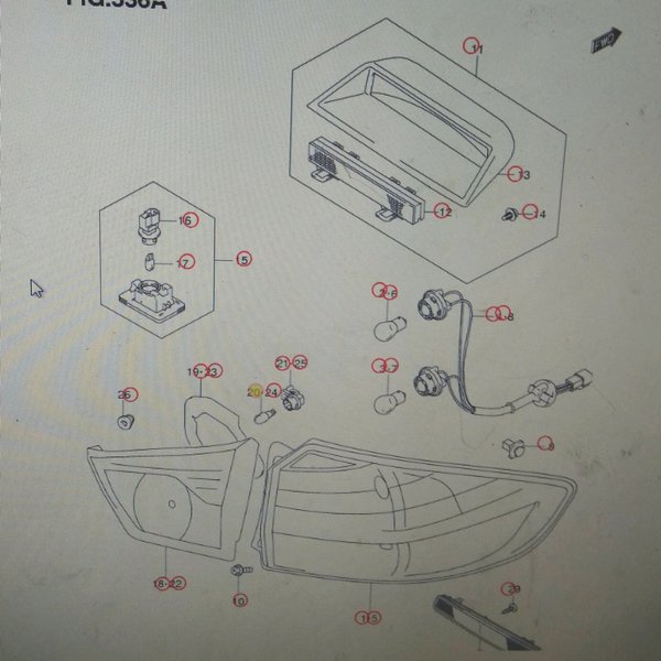 bohlam lampu mundur Daihatsu XENIA R dual VVTI 12v 16wat