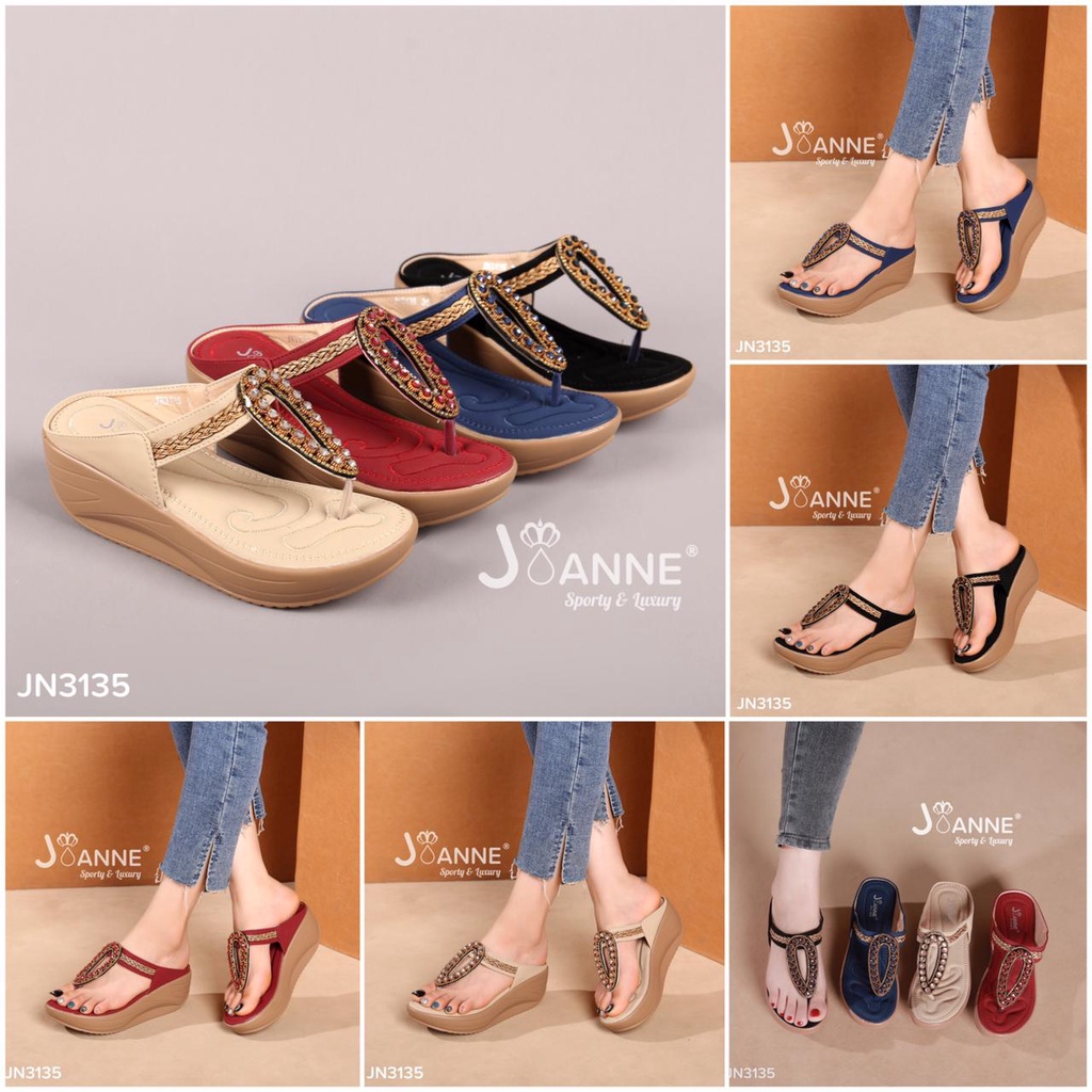 JOANNE Wedges Sandals Shoes #JN3135 ORIGINAL