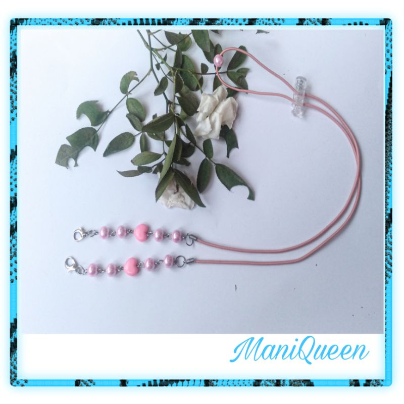 Strap Masker Hijab Konektor dan kalung masker hijab