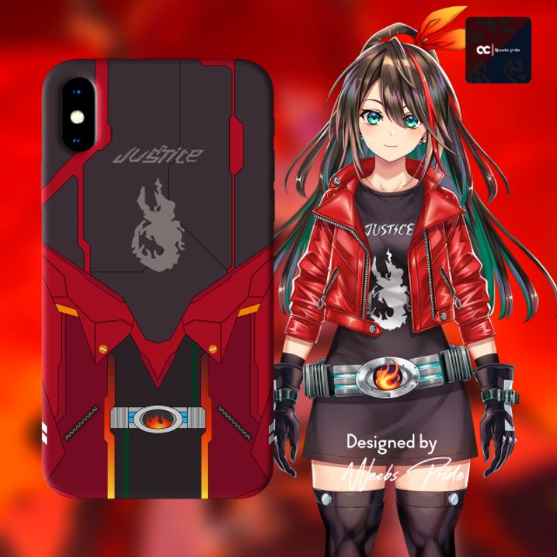 Phone case Vtuber - Etna crimson - Weebspride