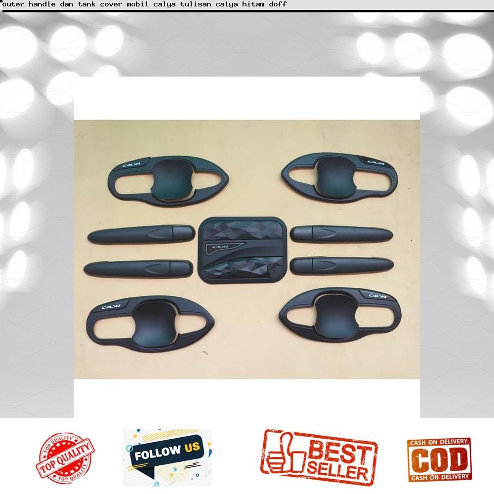 Paket Outer dan Handle plus Tank Cover Mobil Calya Hitam Doff