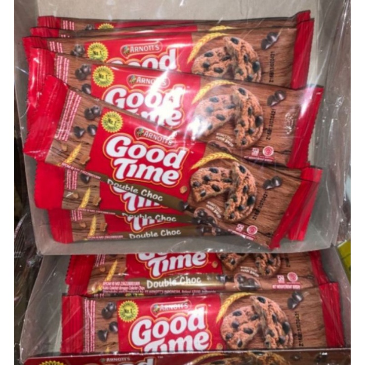 

Good time double choc , Chiki twist Rasa Jagung Bakar Renceng