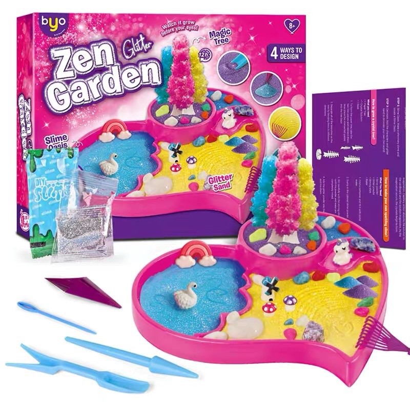 diy create zen glitter garden mainan edukasi prakarya membuat taman