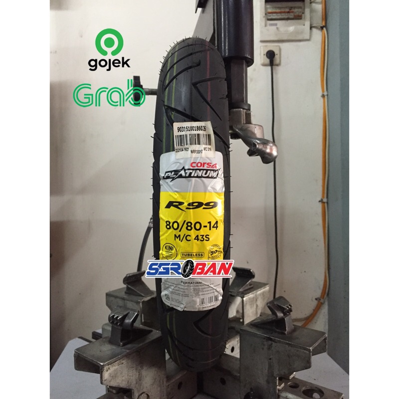 BAN CORSA R99 80/80-14 TUBELESS CORSA PLATINUM MATIC MIO BEAT VARIO