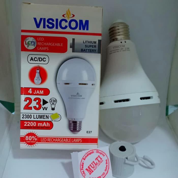 Lampu ajaib AC DC Visicom 23 Watt lampu emergensi E27 GENIUS