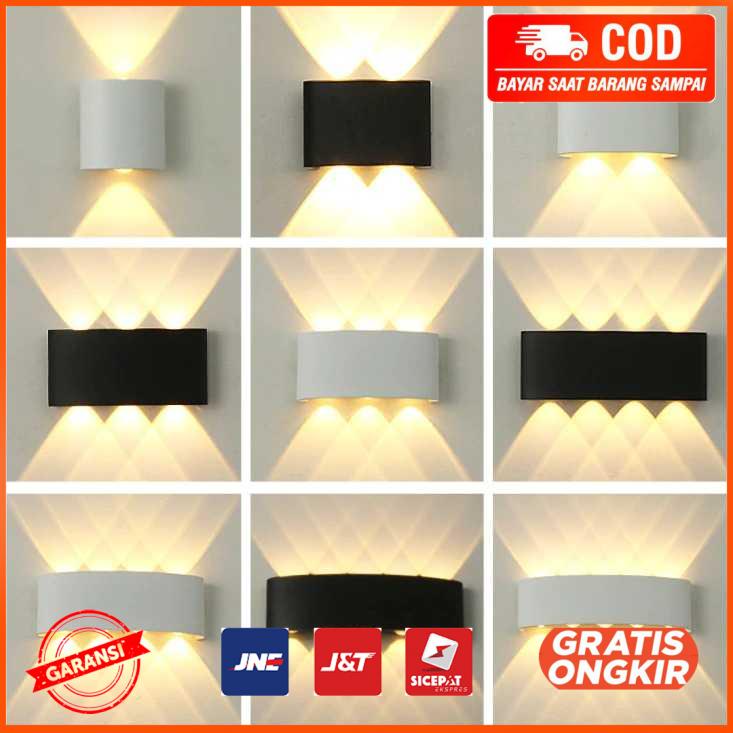 Lampu Hias Dinding LED Aluminium 2W 2 LED Warm White RL-B15-2