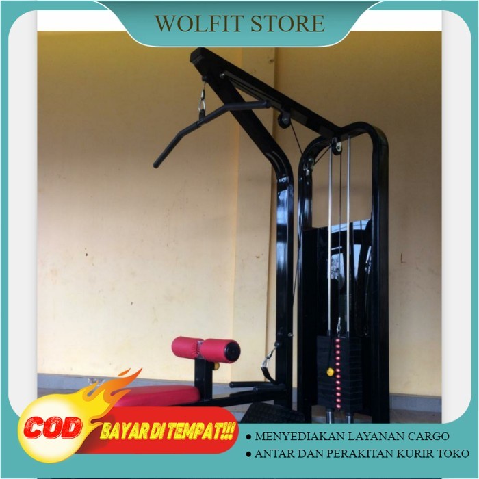 Jual ALAT FITNESS GYM LAT PULL DOWN PLUS ROWING BISA COD | Shopee Indonesia