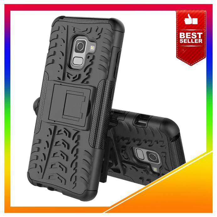 Acc Hp Samsung A8 Plus A8+ Case Dazzle Case Rugged Armor Kick Stand Spigen