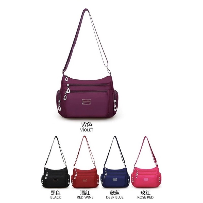 TI 3038 -  TAS SELEMPANG WANITA  IMPORT MURAH BATAM - B