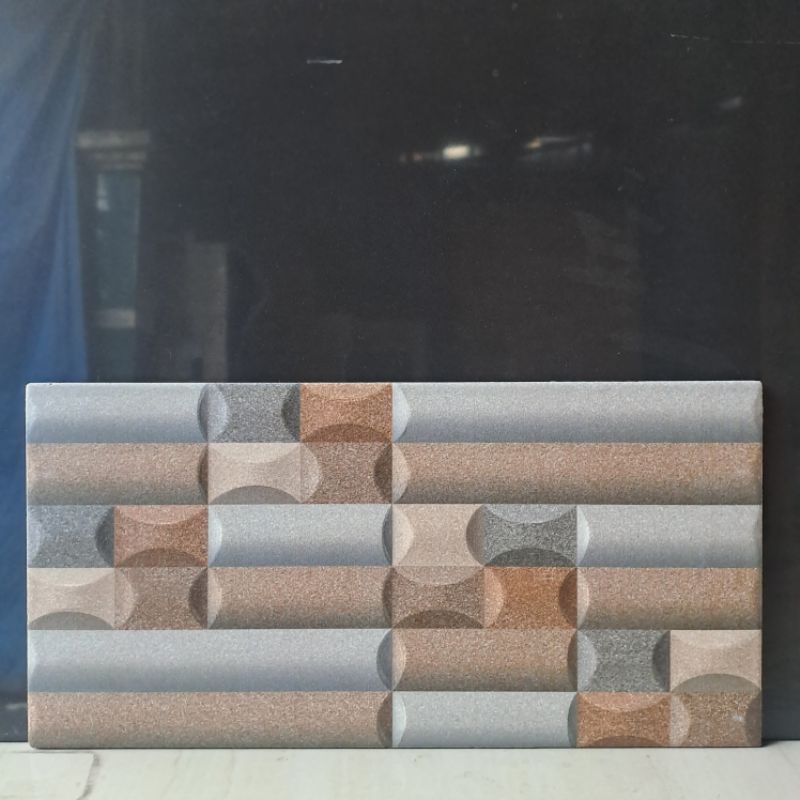 keramik dinding motif batu alam / dinding teras / dinding pagar 20x40 ELPASO CREAM