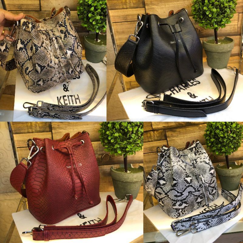 TAS WANITA KULIT SNAKE IMPORT TAS SERUT CK IMPORT 2TALI