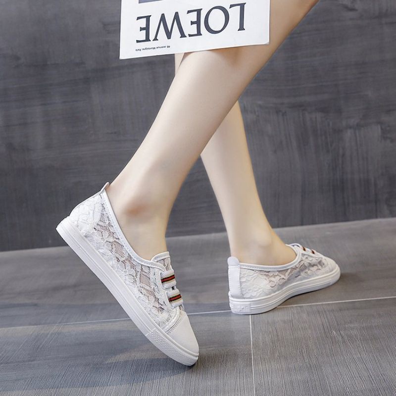 NF628 - Sepatu Sneaker Tanpa Tali Fashion Wanita Import