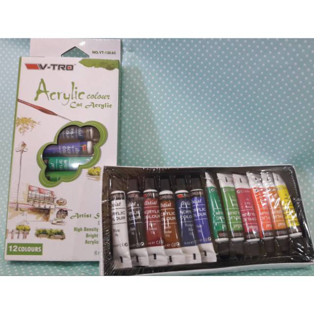 

cat acrylic vtro 12 warna