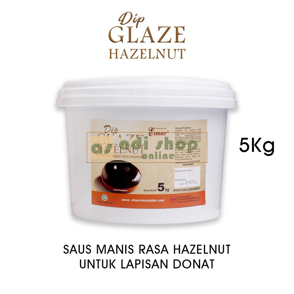 

ELMER DIP GLAZE HAZELNUT 5 Kg