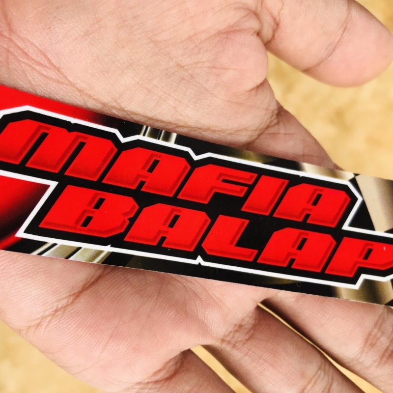 Stiker Mafia Balap Stiker Racing Motor Herex Vynil Anti Air Bijian