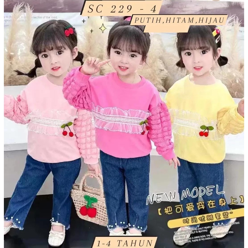 Grosir Baju Anak Import / Seri 4 X 69 / 1 - 4 Tahun / Setelan Anak Import /  Grosir Setelan Jeans Im
