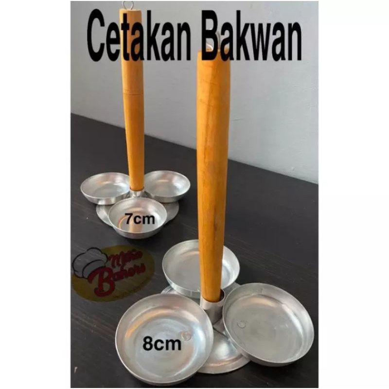 CETAKAN BAKWAN GORENGAN 3 LUBANG GAGANG KAYU DIAMETER 7 &amp; 8 CM