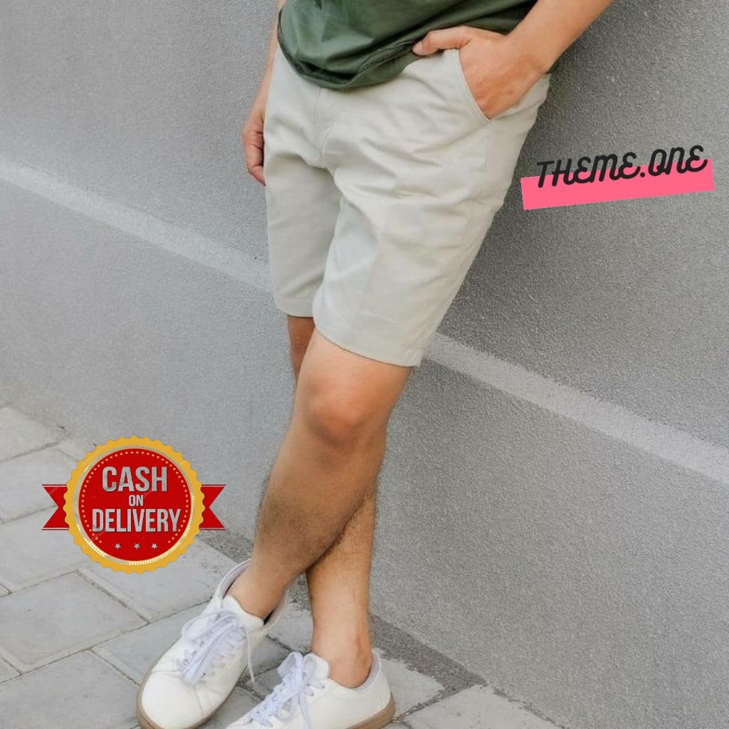CELANA PENDEK PRIA CHINO POLOS (BAYAR DITEMPAT)// CELANA PENDEK CHINO PRIA
