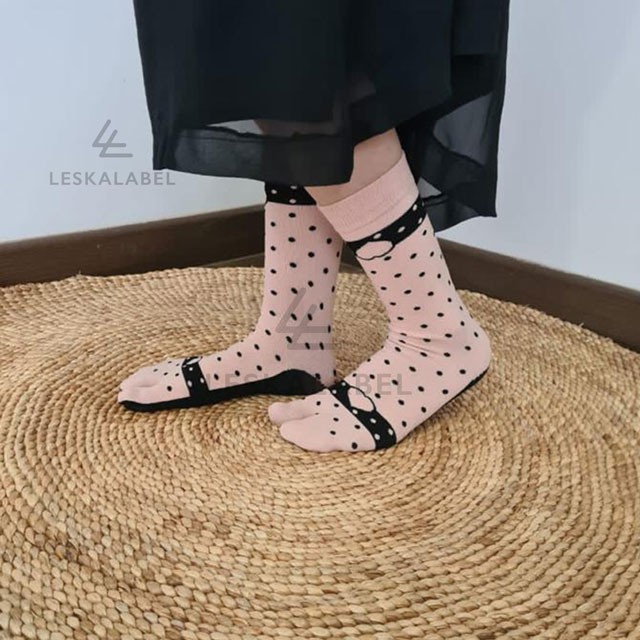 Kaos Kaki Jempol Muslimah Motif Henna Polkadot Dll