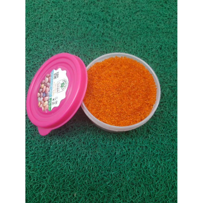 

TOBIKO Halal FLYING FISH ROE 125gram / PAKET SAUS MENTAI
