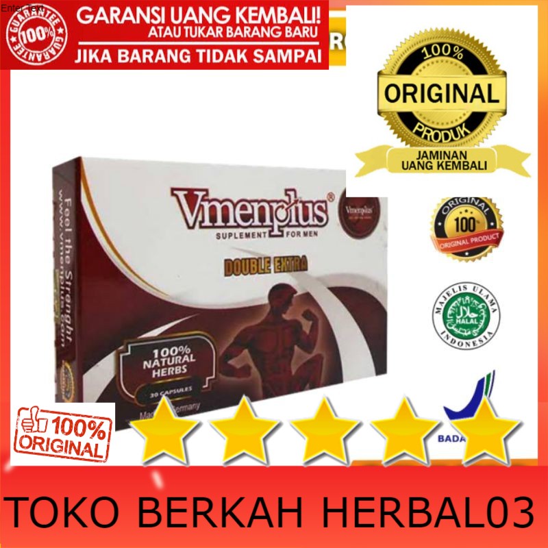 100% ASLI THE BEST !!! VMENPLUS - ASLI ORIGINAL SUPLEMEN PENAMBAH STAMINA PRIA