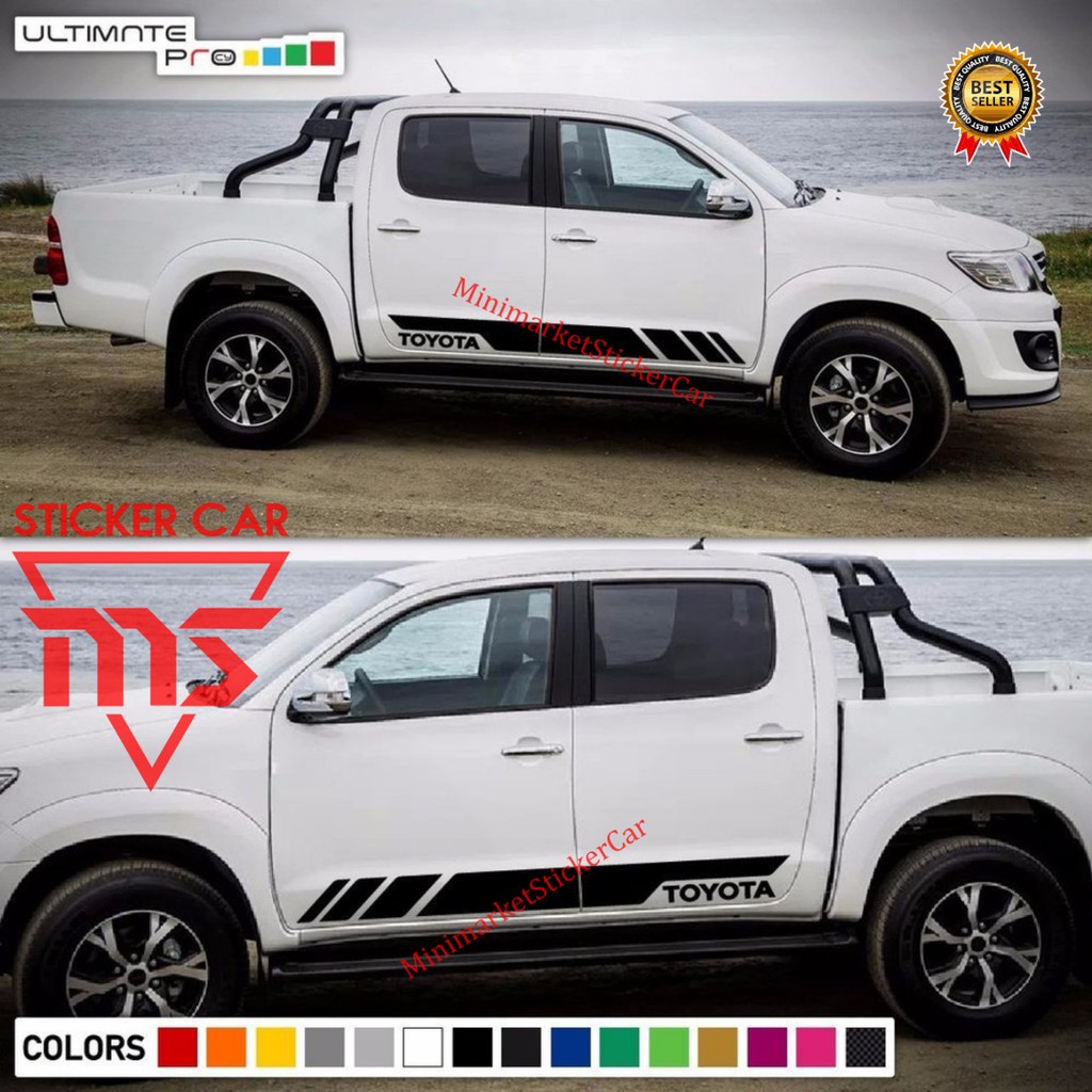 Sticker Stiker Mobil Toyota Hilux Side Body Shopee Indonesia