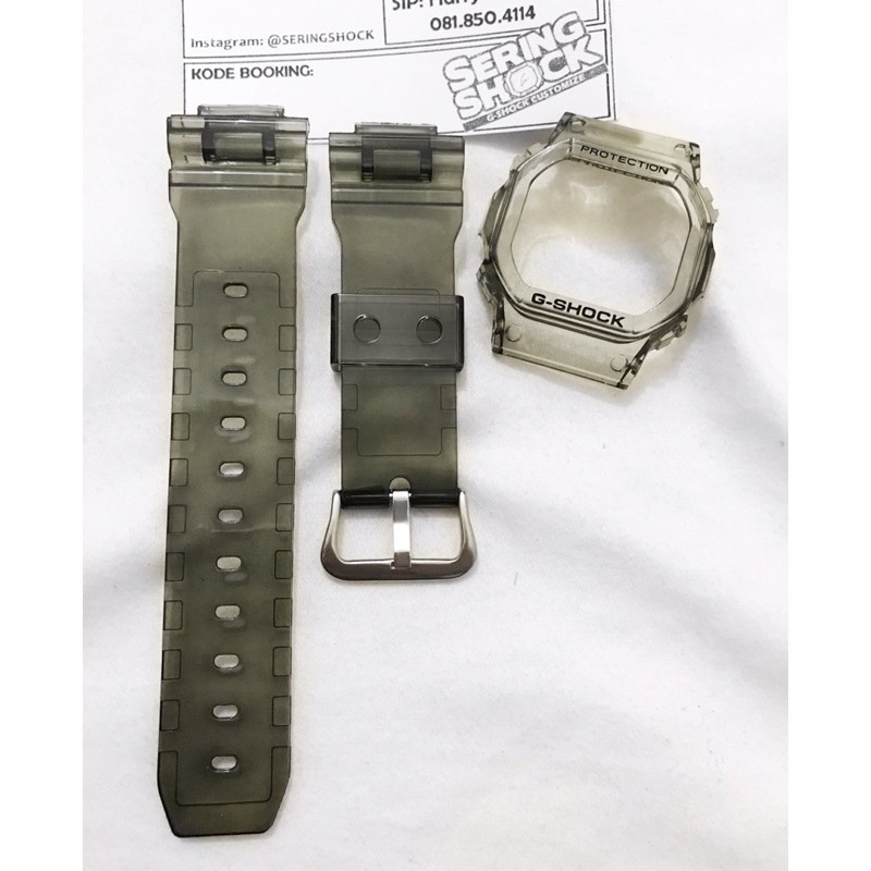 BNB Gshock DW5600 SMOKE CRYSTAL GLOSS Strap Besel Casio G-shock