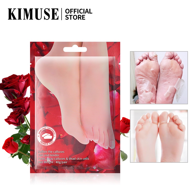 (READY&amp;ORI) Kimuse Foot Mask Soft Touch Exfoliating KMS910 911 912 masker kaki ekfoliasi eksfoliating