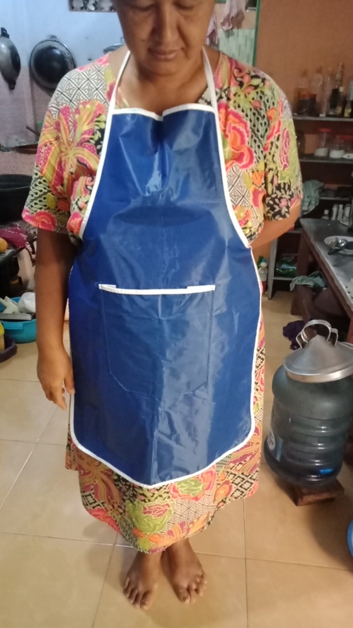 Celemek Dapur Apron / Plastik Parasut Waterproof