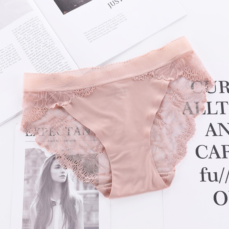 Celana Dalam Seksi Renda Tanpa Jejak Bernapas Fashion Wanita Celana
