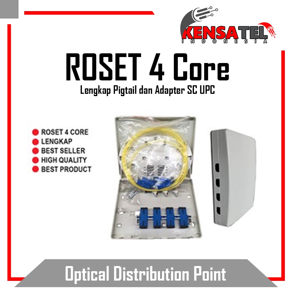 Roset 4core/Roset 4 core/roset 4c lengkap pigtail adapter SC-UPC