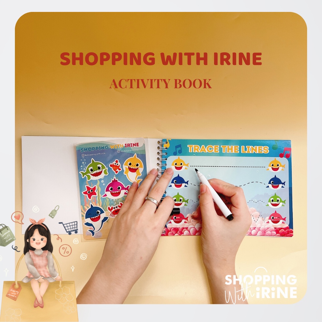 

SHOPPING WITH IRINE ACTIVITY BOOK | BUKU AKTIVITAS UNTUK ANAK | BUKU EDUKASI ANAK