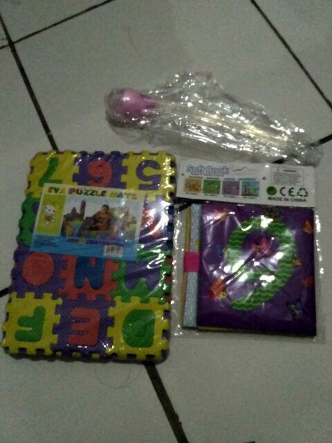 36pcs Karpet Alas Lantai Dengan Gambar Alfabet Dan Angka Untuk Edukasi