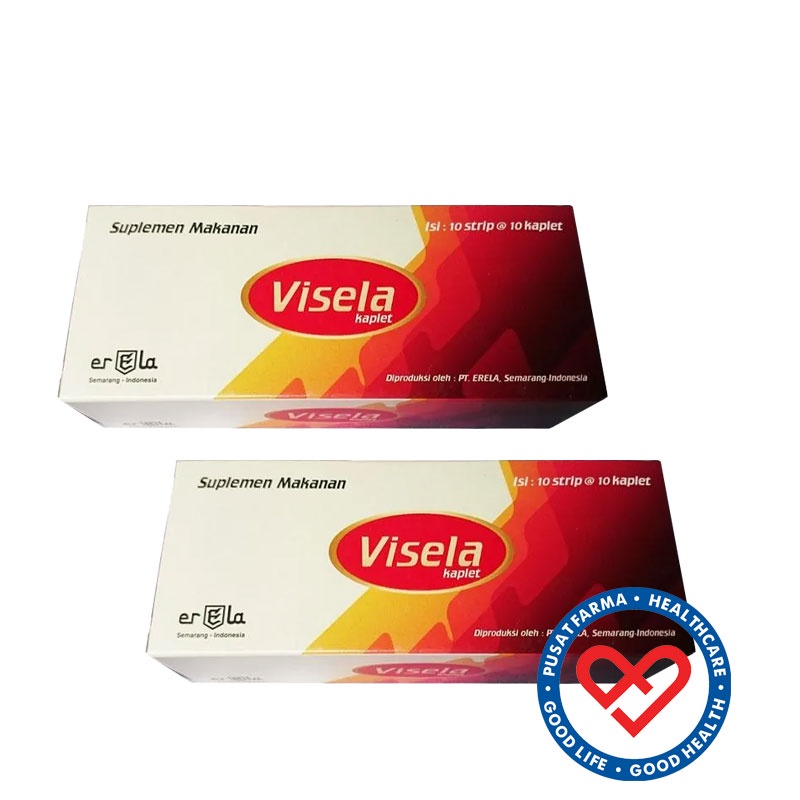 Erela Visela Kaplet Suplemen Asam Folat B6 B12 Ibu Hamil Lansia 2 Box