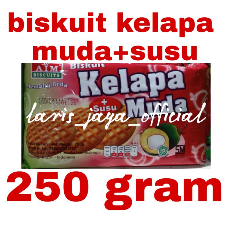 

Aim biskuit kelapa muda susu 250gram