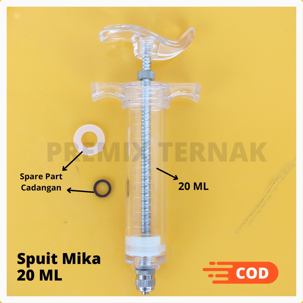 Spuit Mika TPX 20ml / Tabung Alat Suntik / Plastic Steel Syringe / Flexy Syringe.