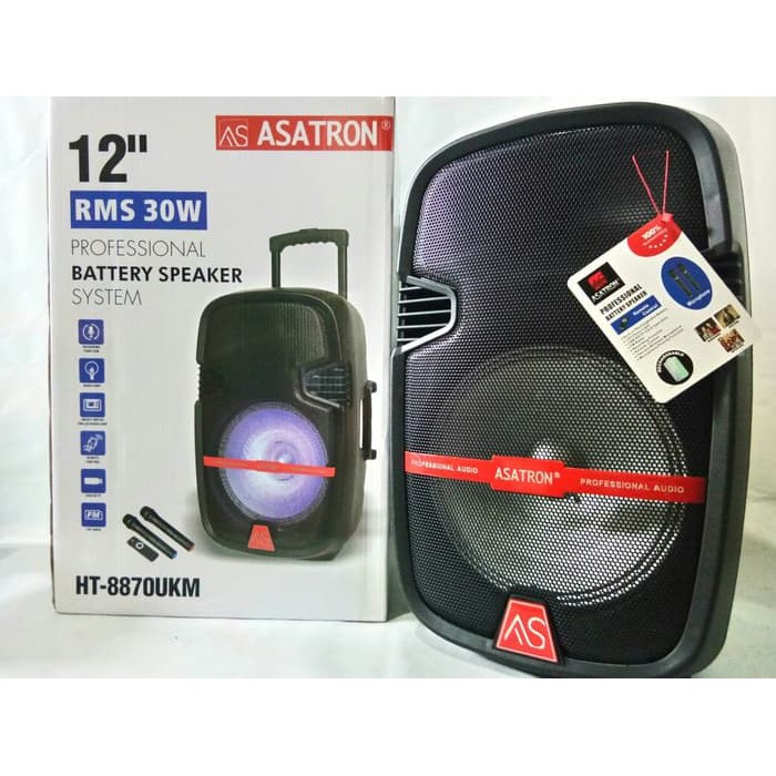 Asatron Speaker Portabel Wireless Meeting HT-8870 UKM 12 INCH