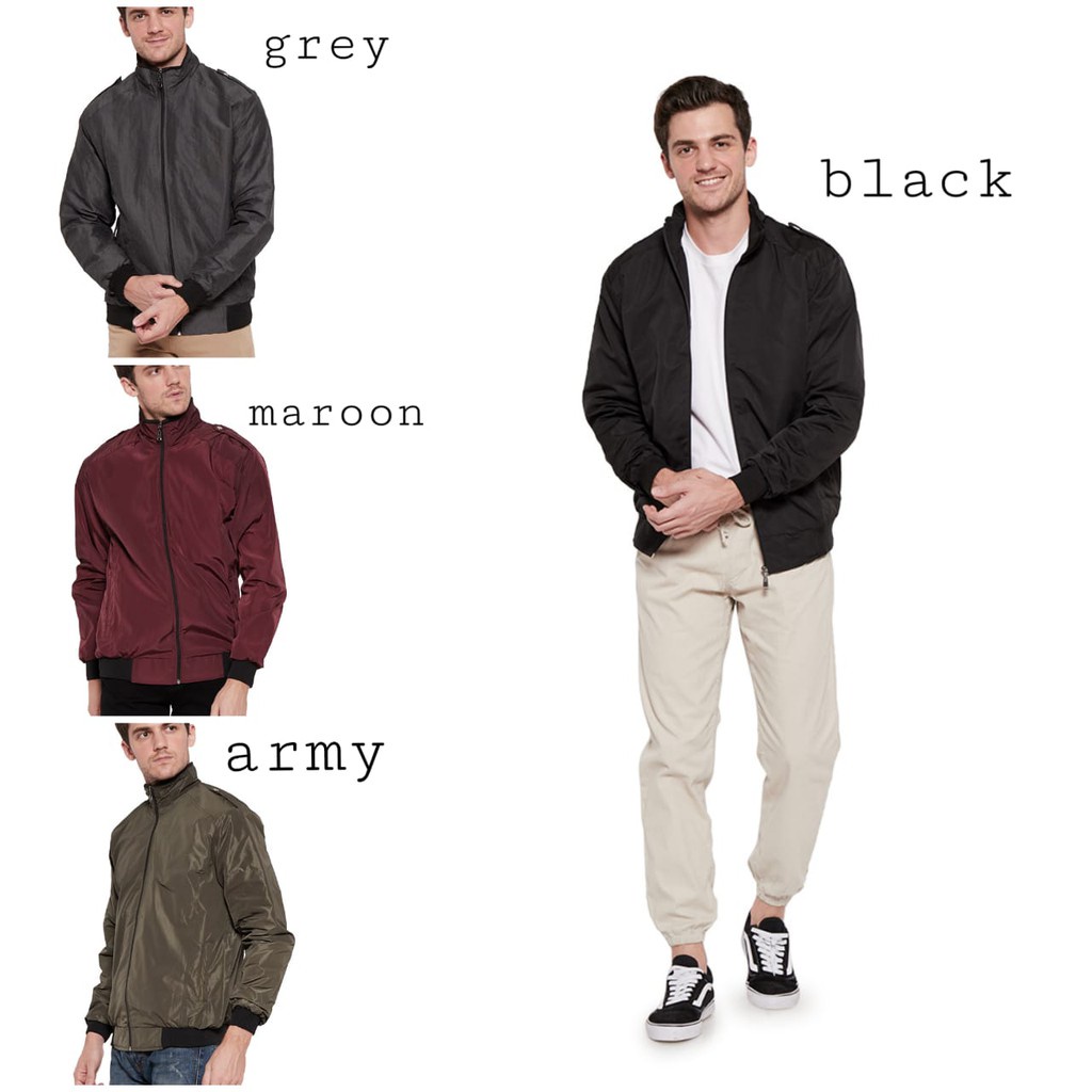 Jaket Harrington Smith Bomber Polos Pria Wanita Unisex Original Dogart