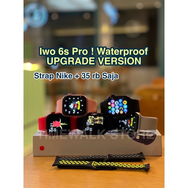 BERGARANSI✅ IWO 6S PRO Smartwatch Waterproof Telefon Scroll Aktif