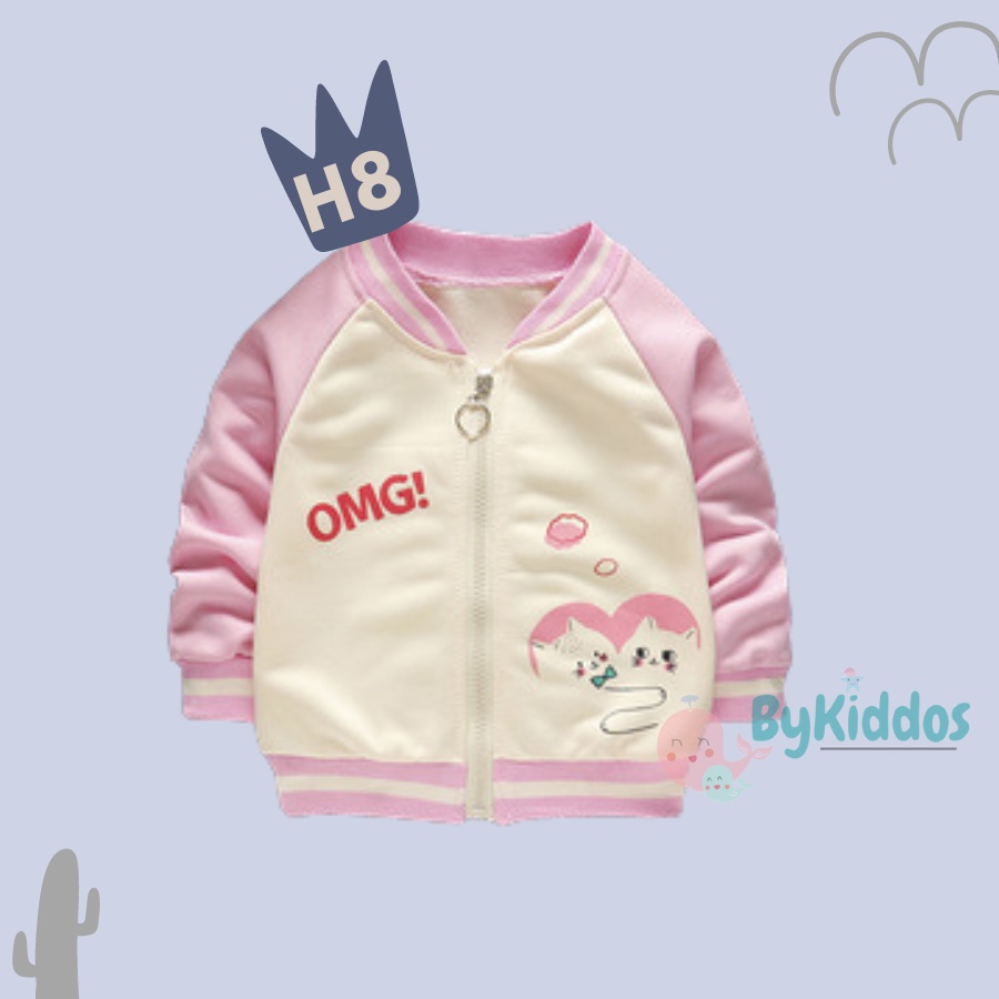 ByKiddos - Jaket Anak Laki Laki / Jaket Anak Perempuan / Jaket Unisex / Jaket Bayi / Hoodie anak Import