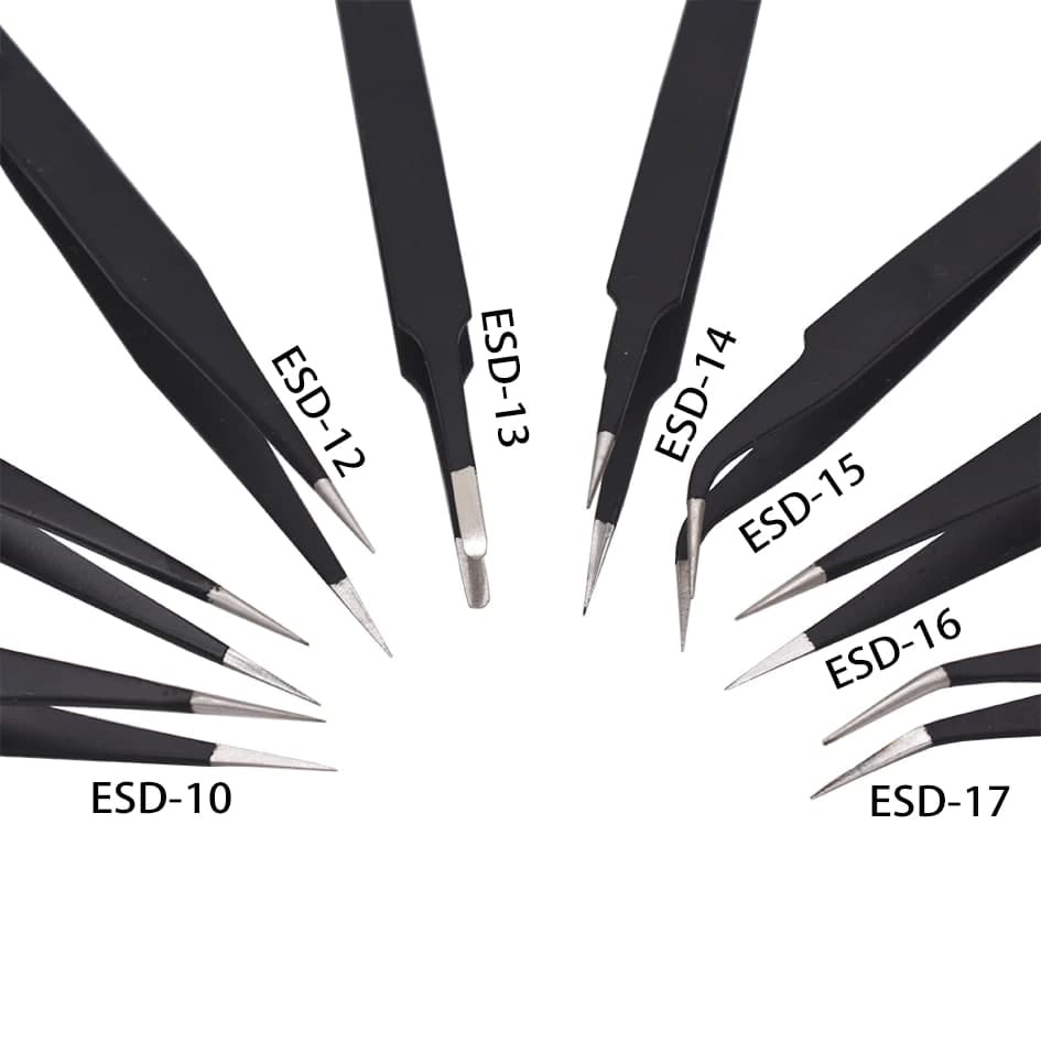 Jual Pinset Tweezer VETUS HRC40 ESD-13 ESD15 - Pinset Panjang Lurus ...