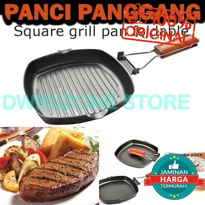 [100% ORIGINAL] GRILL PAN 20 CM PEMANGGANG PANGGANGAN PANGGANG PANCI TEFLON DAGING BBQ BARBEQUE