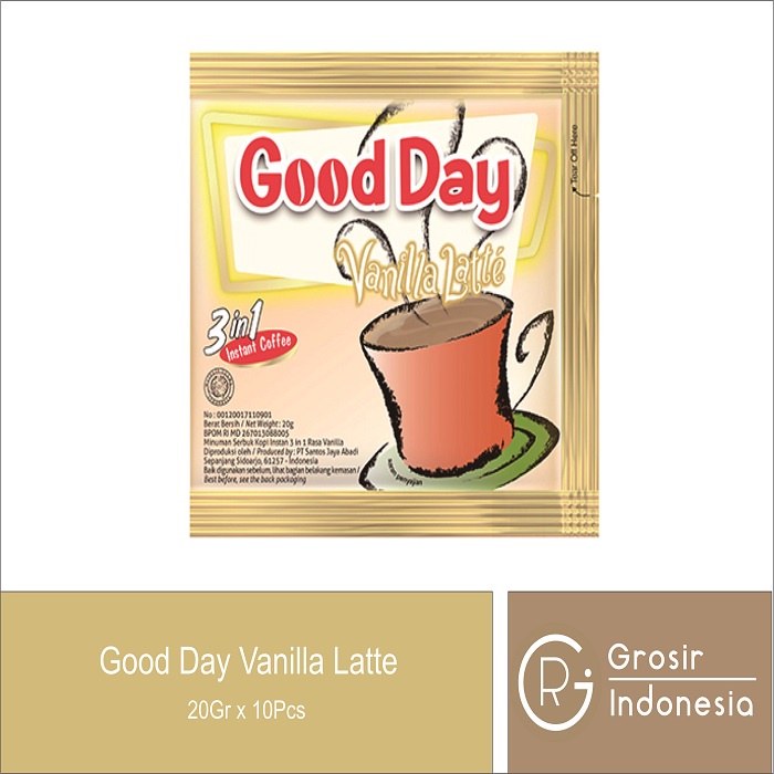 

Good Day Vanilla Latte 1 renceng (Isi 10 sachet)