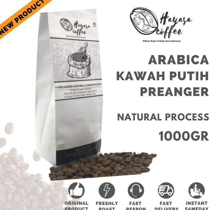 

Kopi Hayasa Preanger Natural Kawah Putih Specialty Arabica - 1 Kg -Diskon Besar